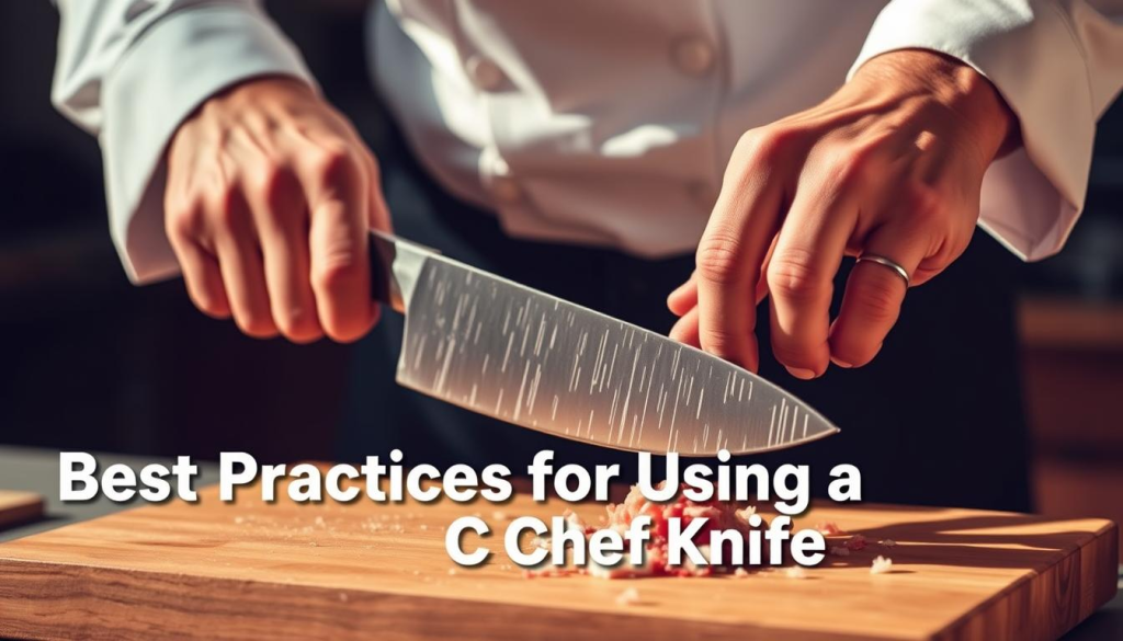 10-inch chef knife cutting techniques