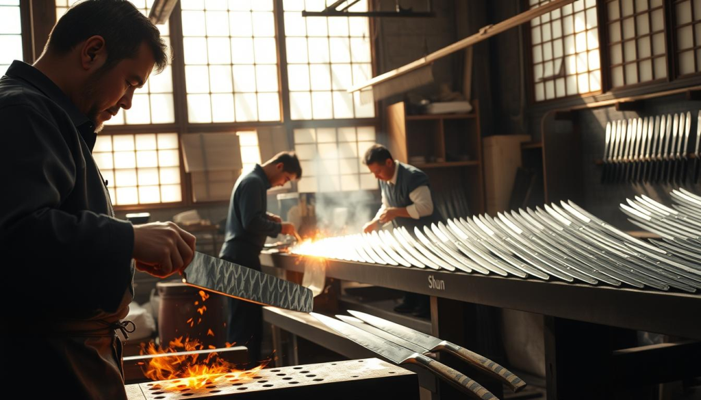 Japanese Shun knives manufacturing