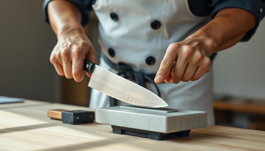 Japanese knife sharpening techniques