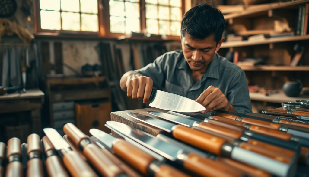 Masalong knife sharpening