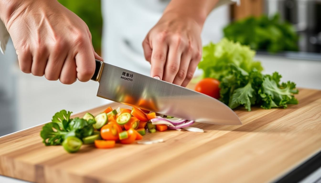 Masamoto HC knife in use