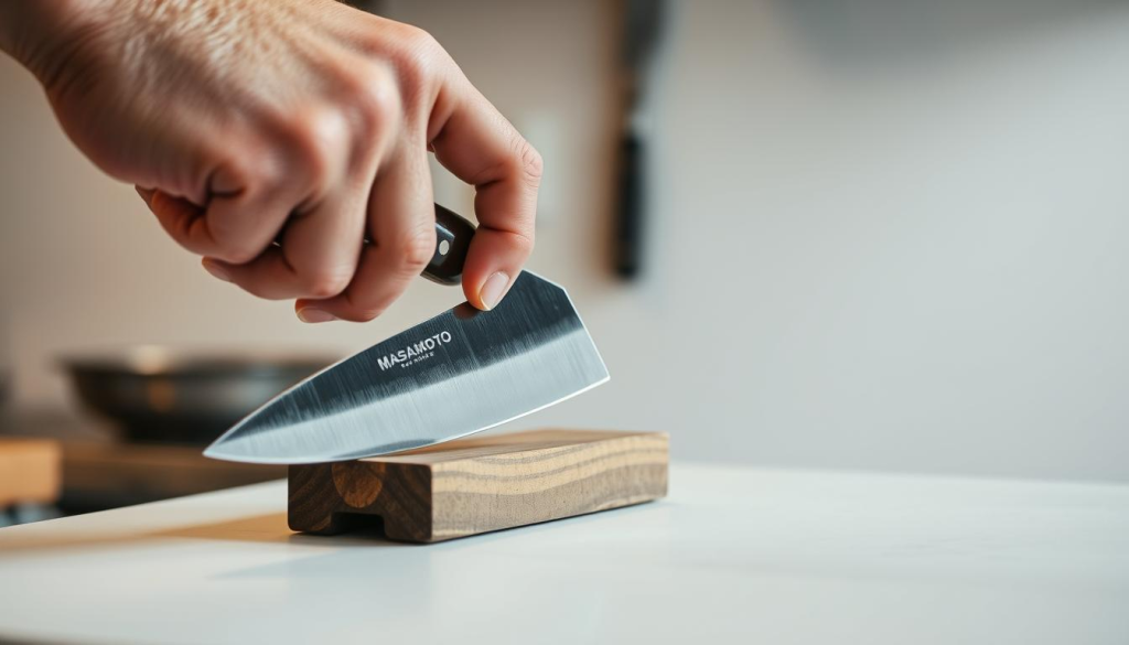 Masamoto boning knife sharpening