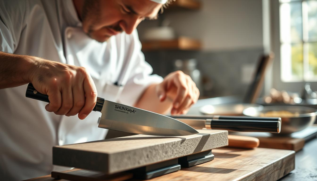 Sharpening Shun Knives