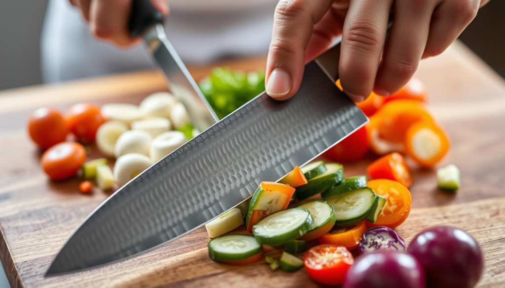 Shun 9-Inch Chef's Knife cooking techniques