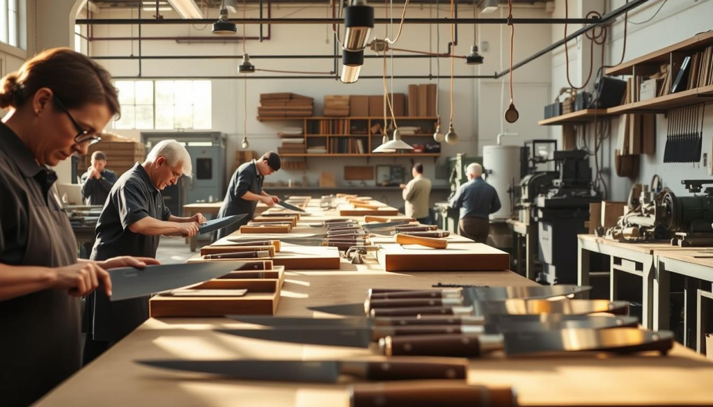 Shun knife manufacturing process