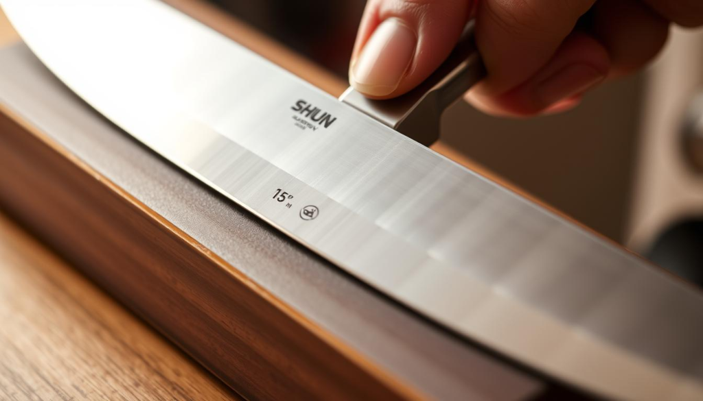 Shun knife sharpening angle