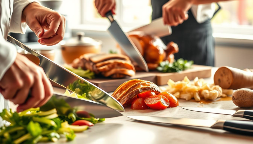 Shun knives performance in kitchen tasks