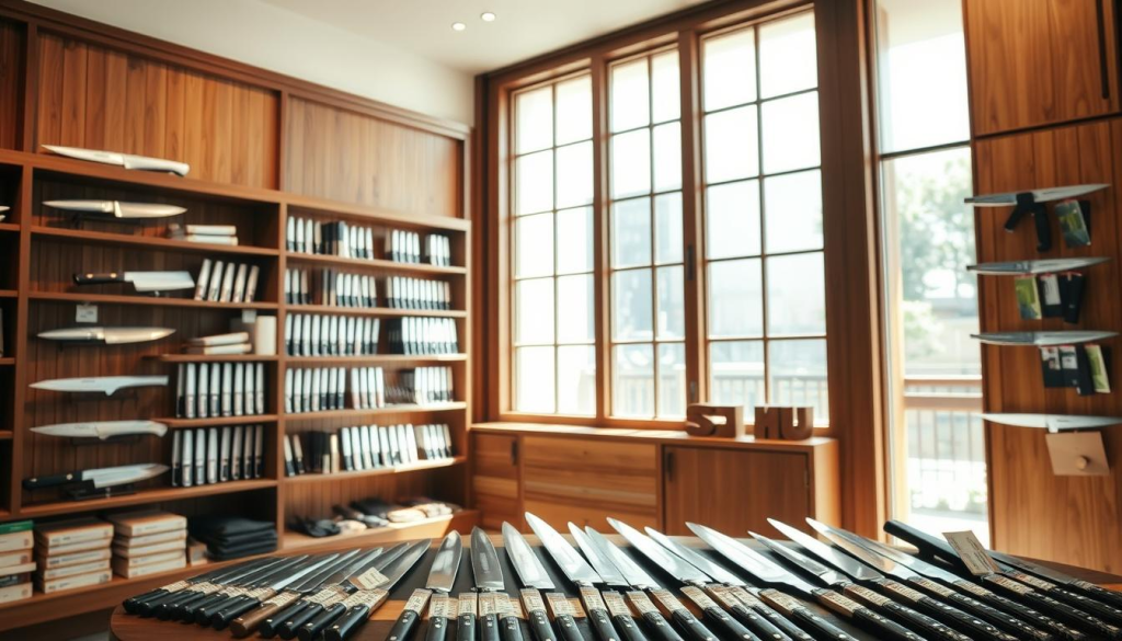 Shun knives store Japan