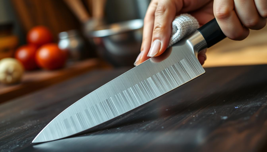 Shun4 inch Santoku knife care