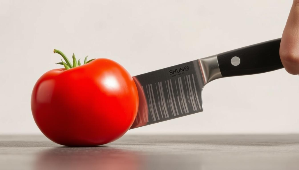 Shun5 Knife precision cutting