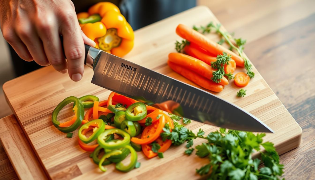 Shun8 Chef's Knife Precision Cutting