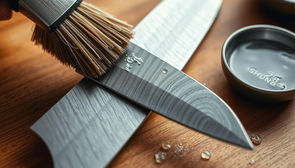 Shun8 knife cleaning techniques