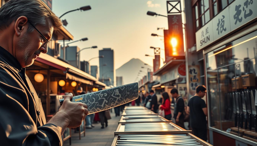 buying Shun knives in Japan