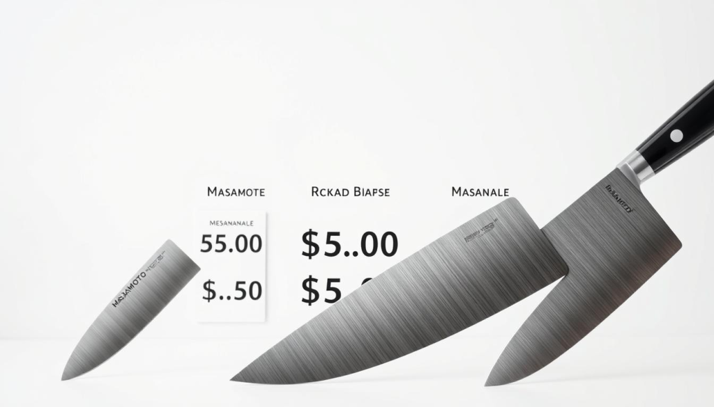compare Masamoto knife costs