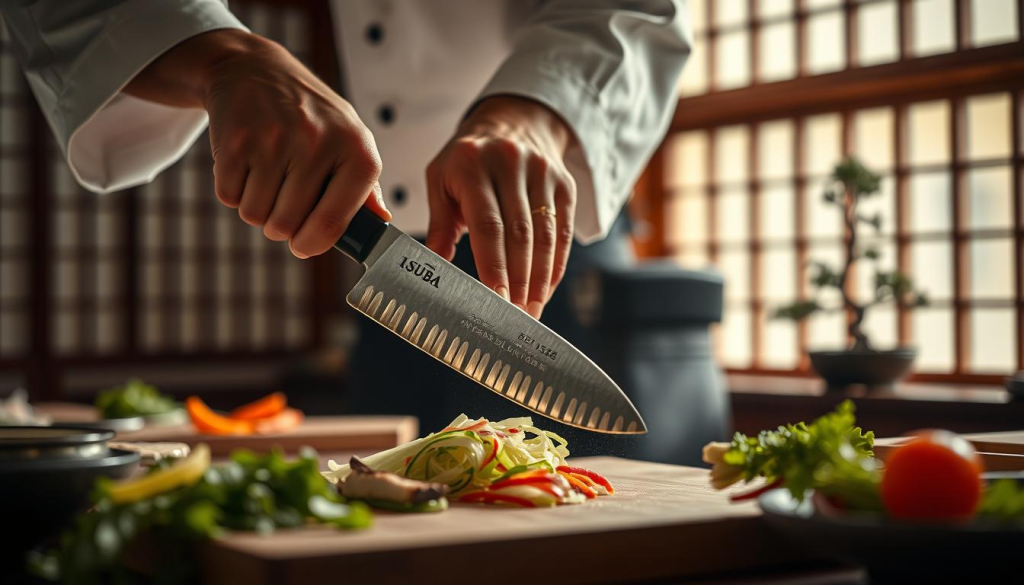 cooking with Usuba knife