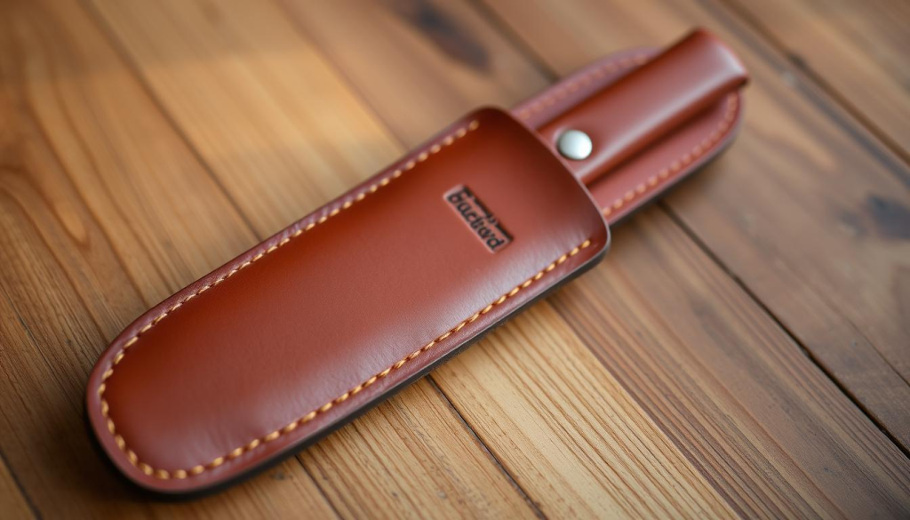 handmade leather chef knife sheath