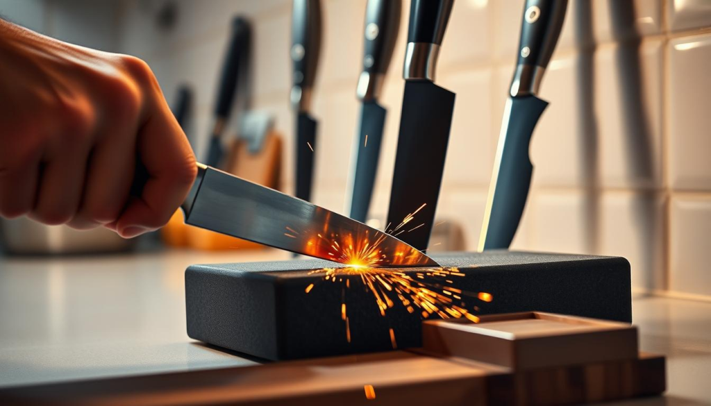 high quality kitchen knives sharpening
