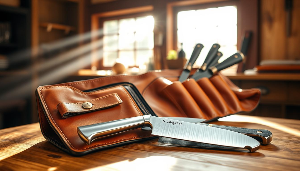 leather chef knife roll
