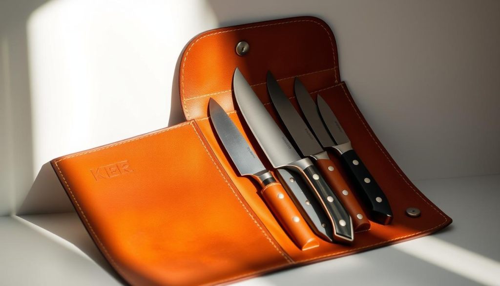 leather knife roll
