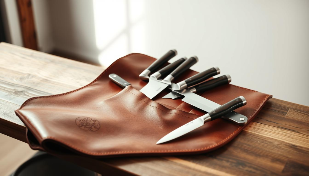 leather knife roll customization