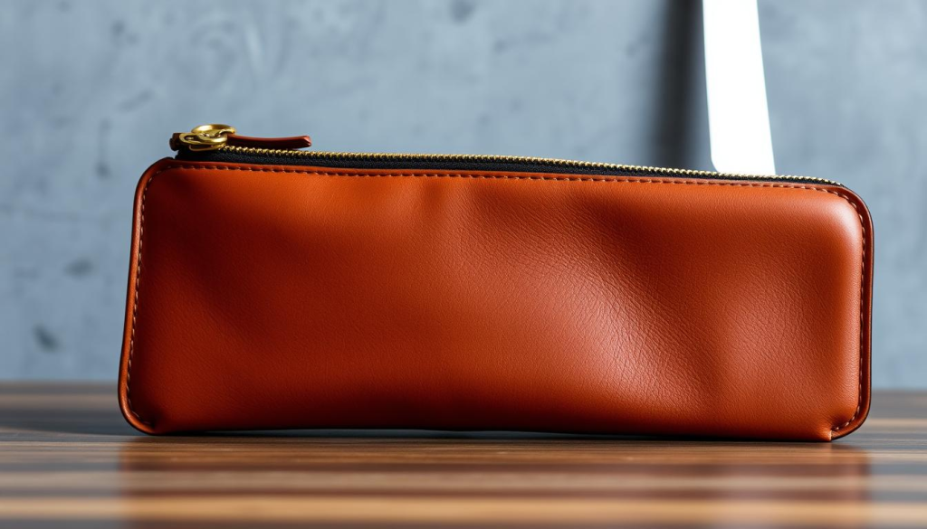 luxury leather knife carry case