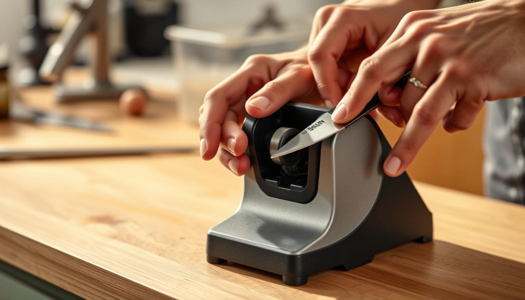 precision blade sharpener maintenance