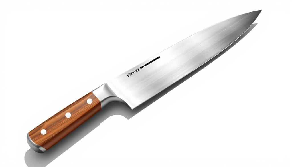 professional chef knife illustration