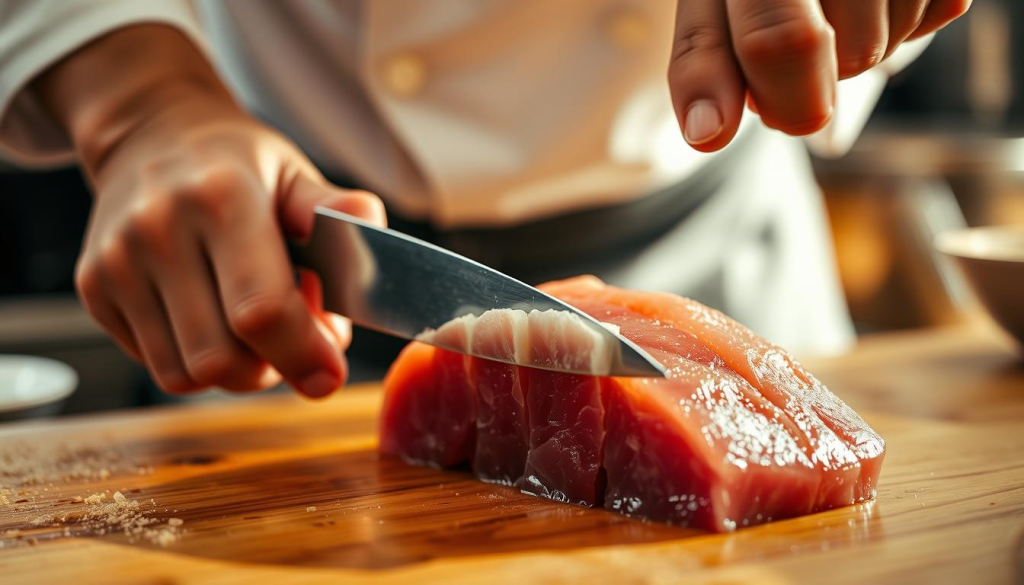 sashimi knife cutting techniques