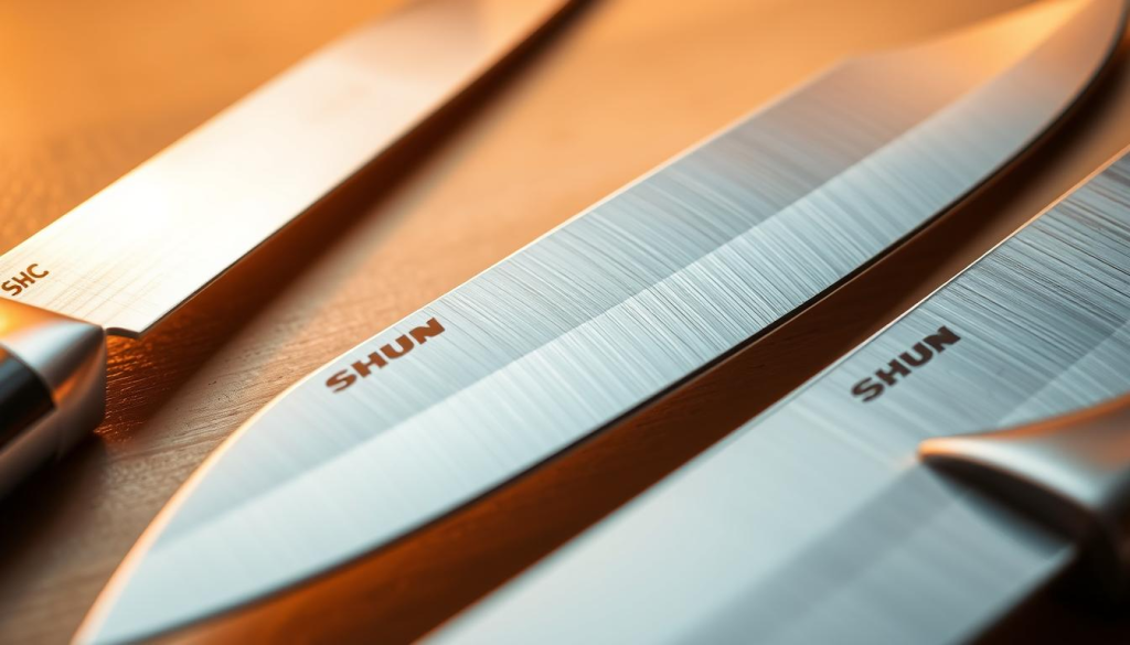 sharpened shun knives
