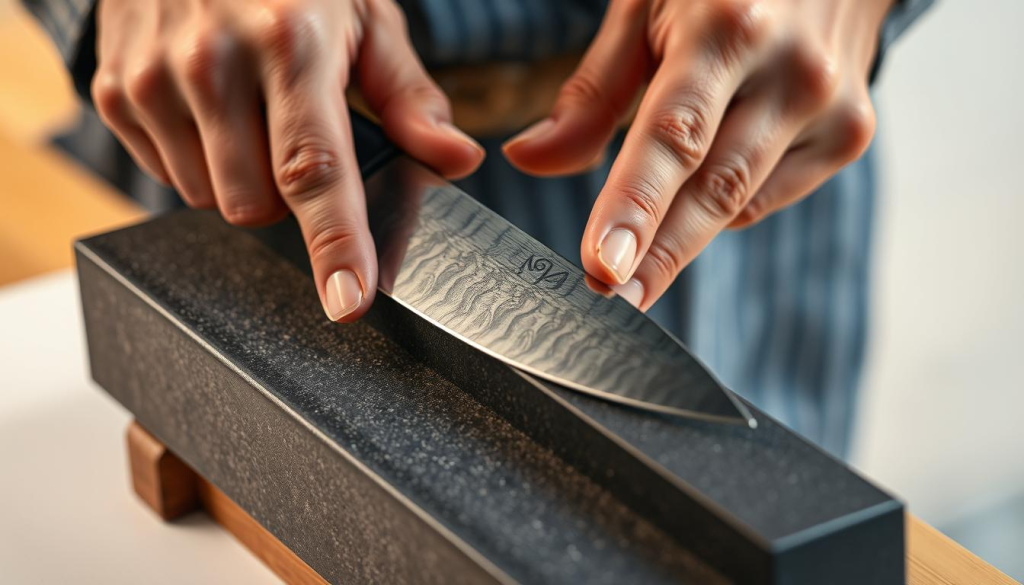 sharpening Japanese steel knives