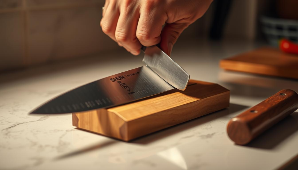 sharpening Shun knives