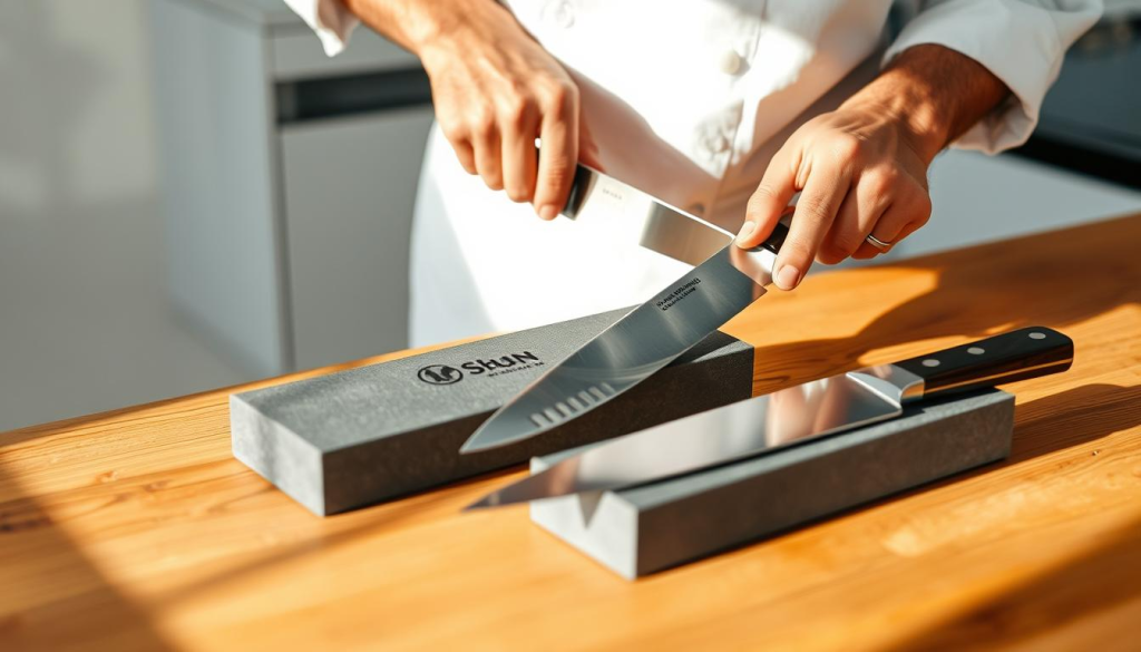 sharpening Shun knives