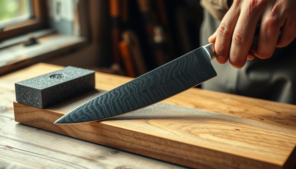 sharpening shun knives