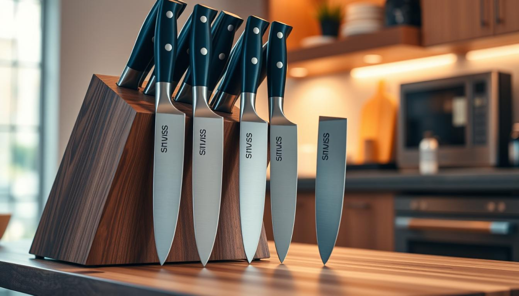 shun knife block set