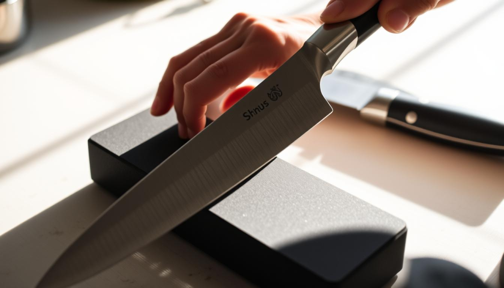 shun knife sharpening techniques