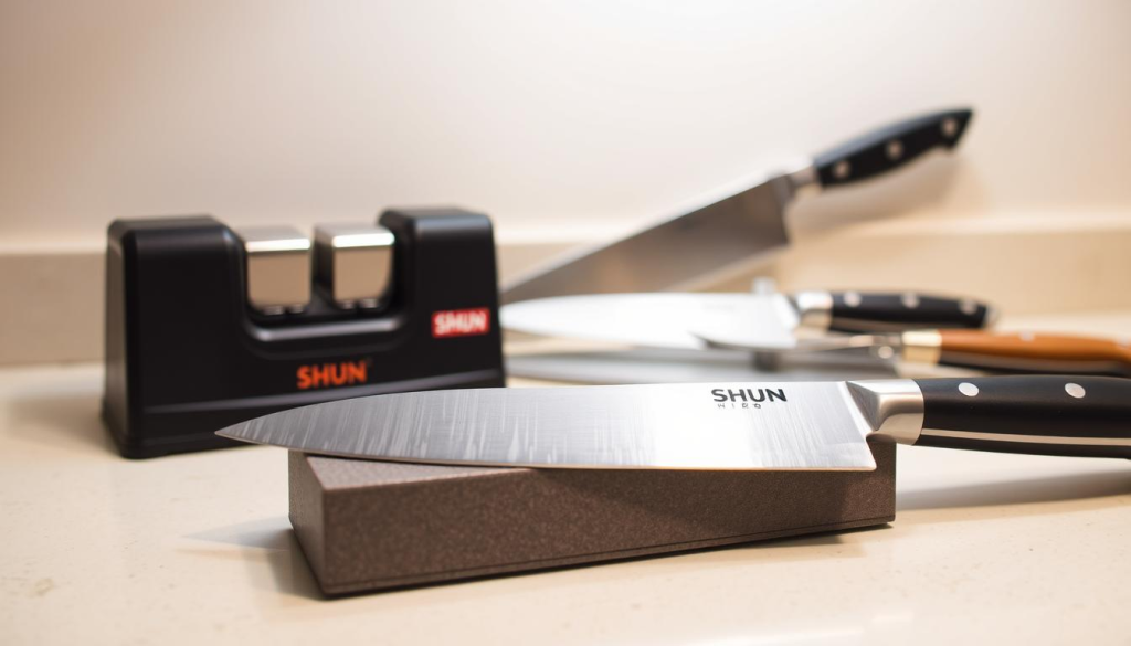 shun knives sharpening tools