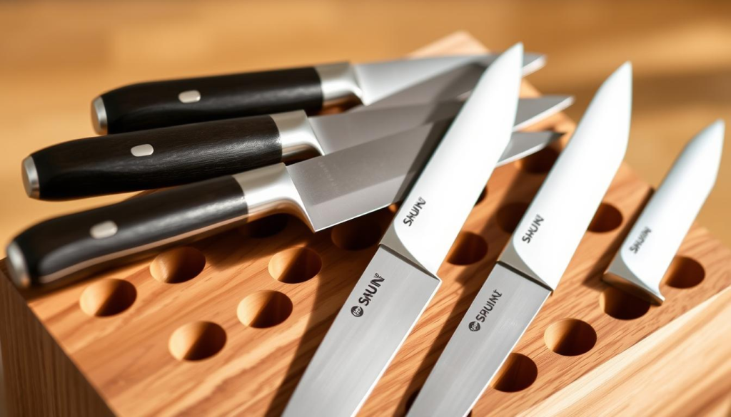 storing Shun knives