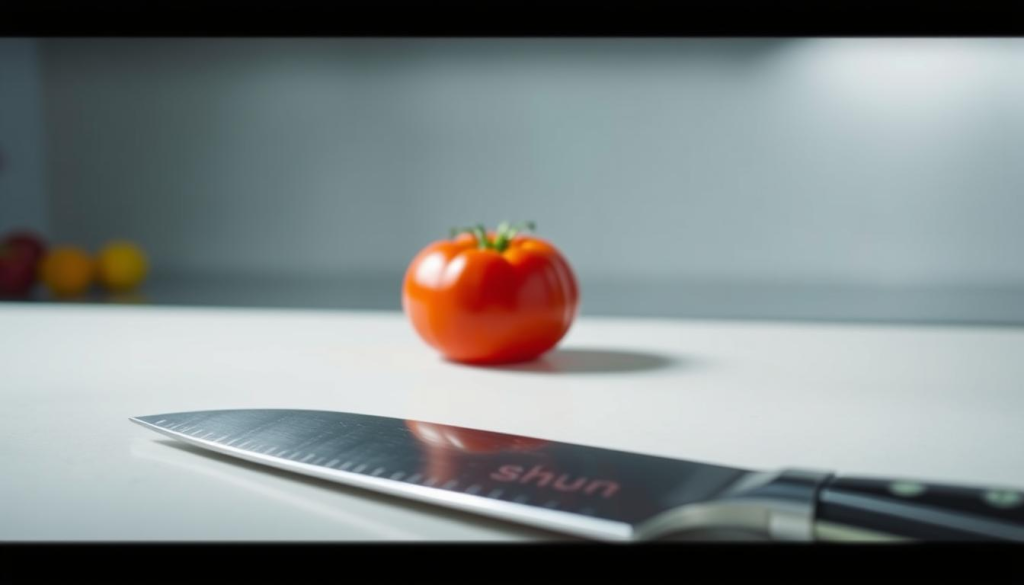 testing sharpness of Shun knives