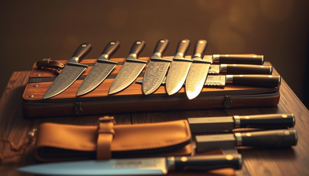 vintage Masamoto knife collection