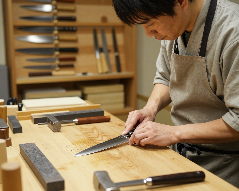 Japanese knife craftsmanship