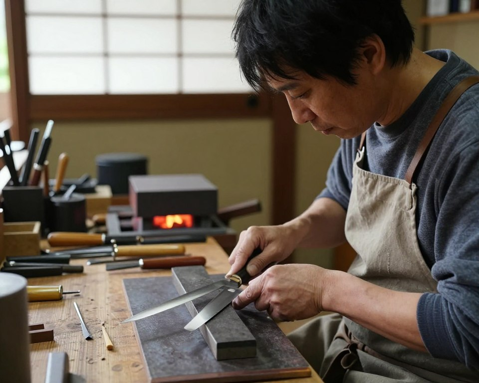 Sakai Takayuki knife crafting process
