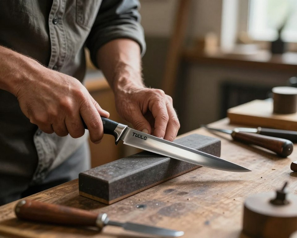 TUS steel blade sharpening