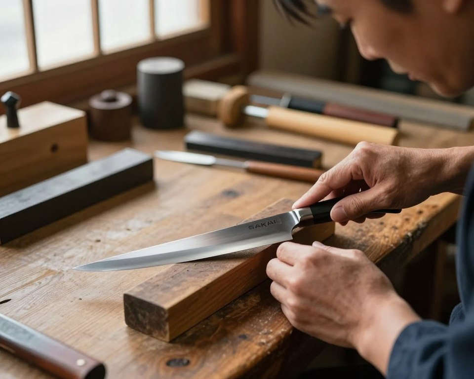 authentic Sakai knives sharpening