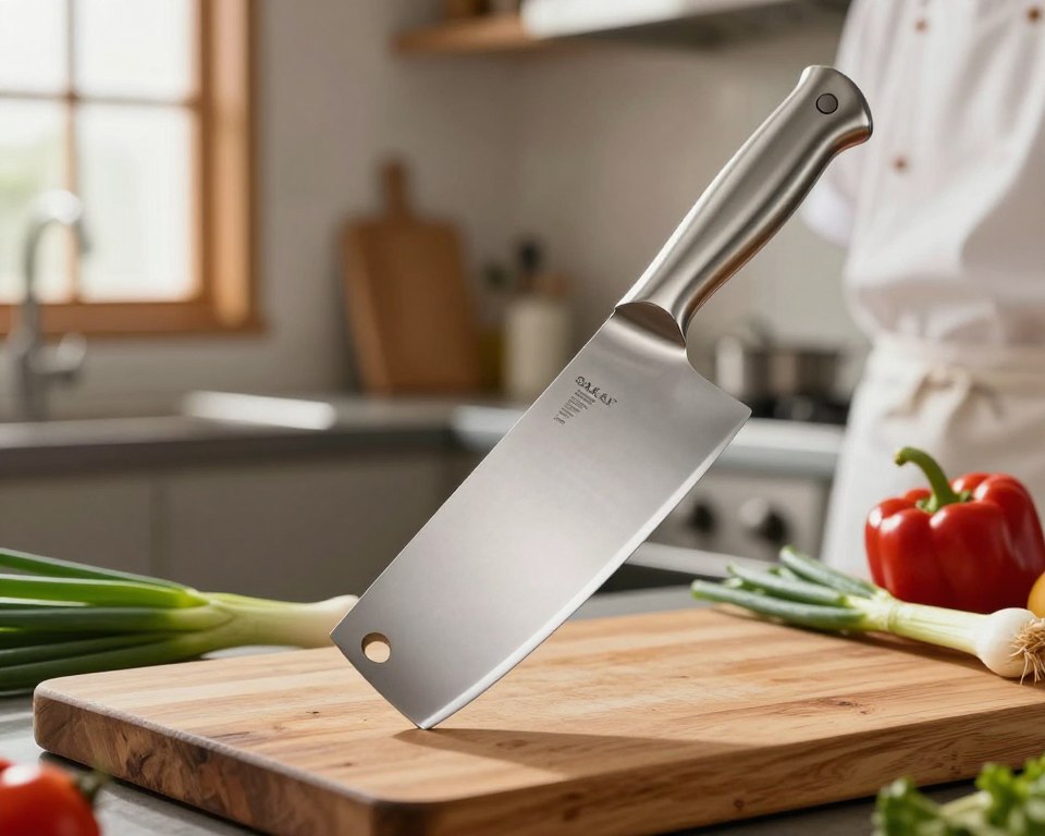 stainless steel cleaver