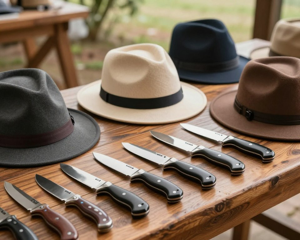 Boker knives and Guy Hats