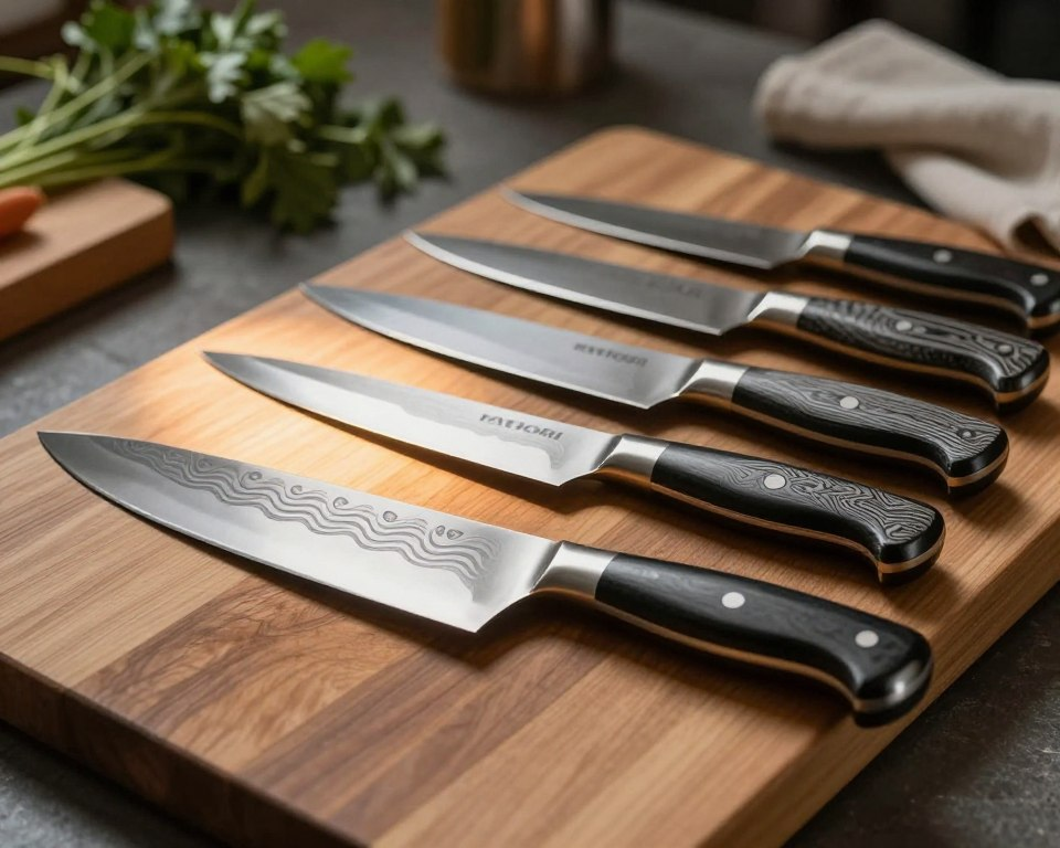 Hattori Damascus knives