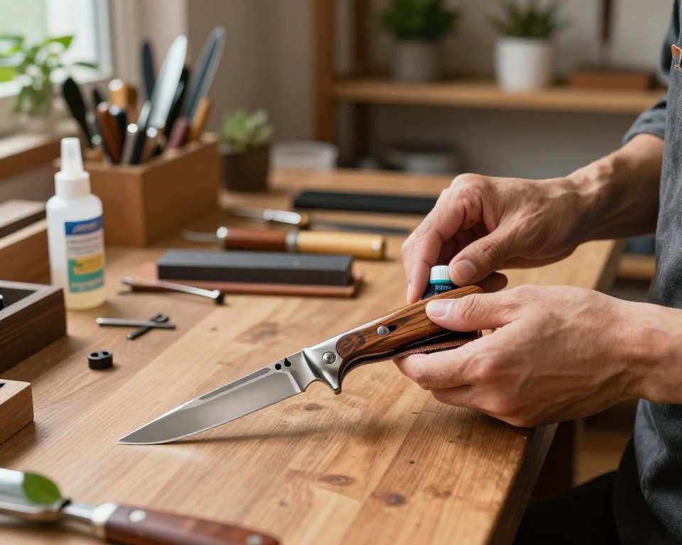 Hattori folding knife maintenance