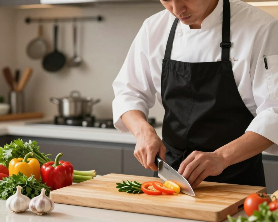 Hattori knives in use