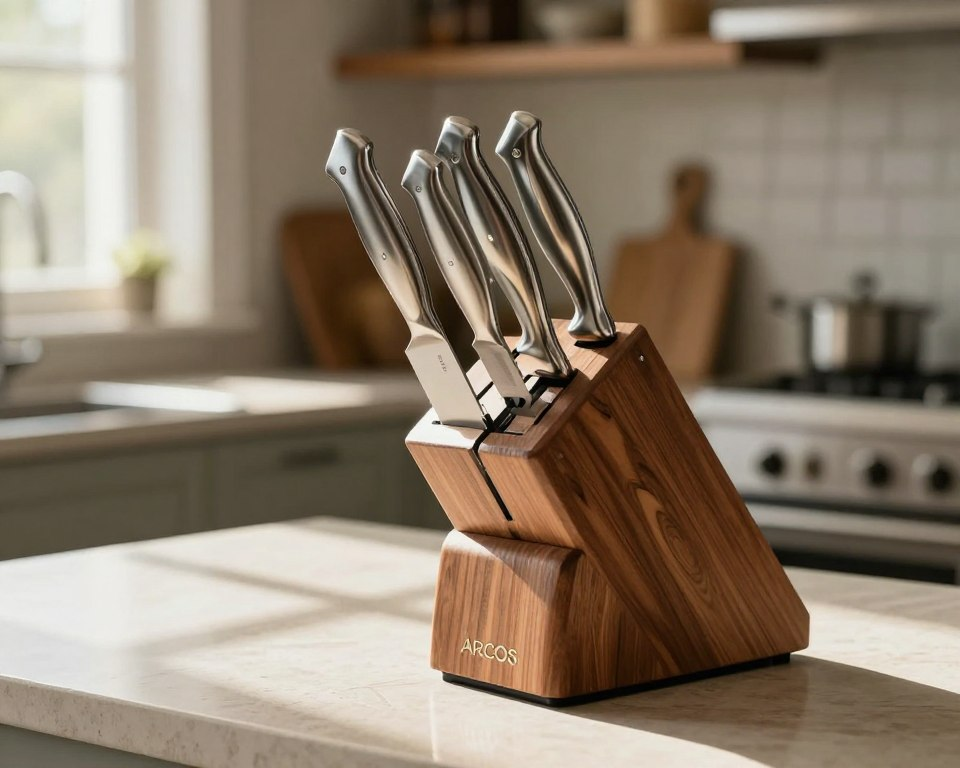arcos knife block