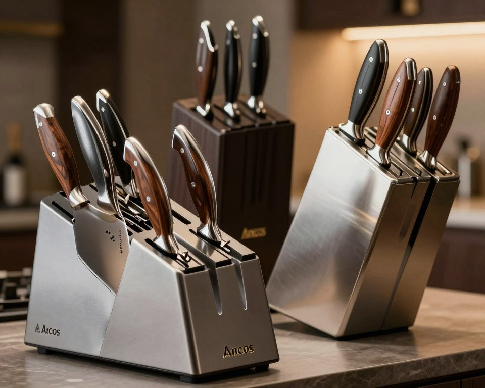 arcos knife block set comparison